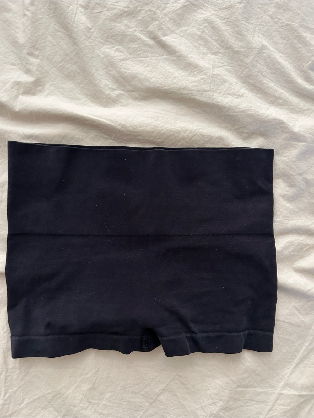 SPANX Black High-Rise Supima Cotton Boyshort